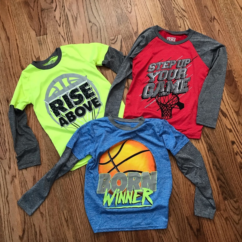 Boys Long Sleeve Basketball shirts